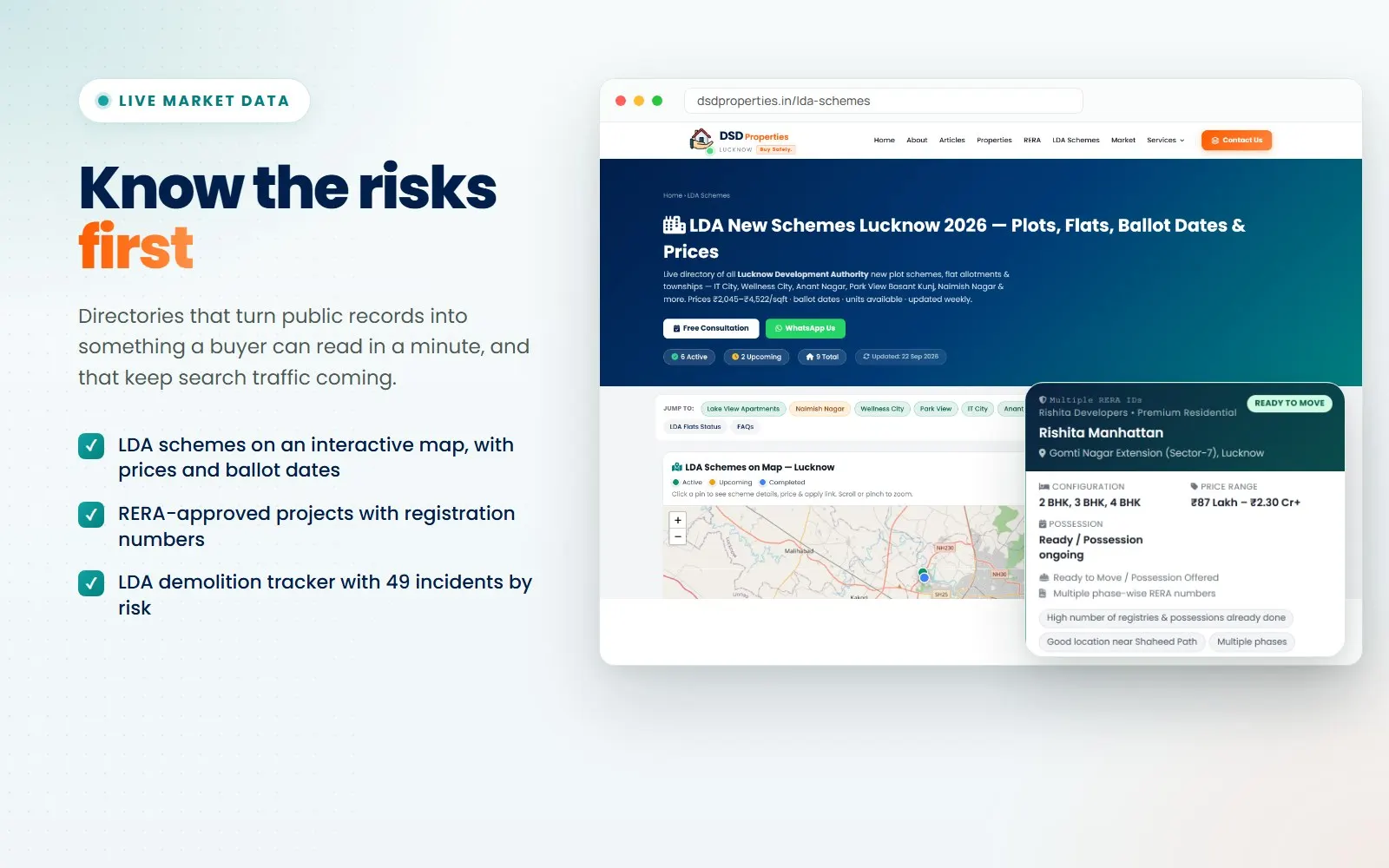 DSD Properties: Live market data