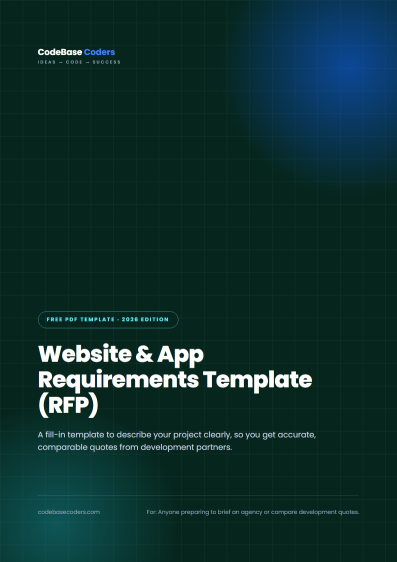 Website & App Requirements Template (RFP) cover