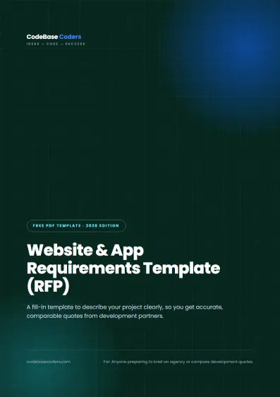 Website & App Requirements Template (RFP) cover
